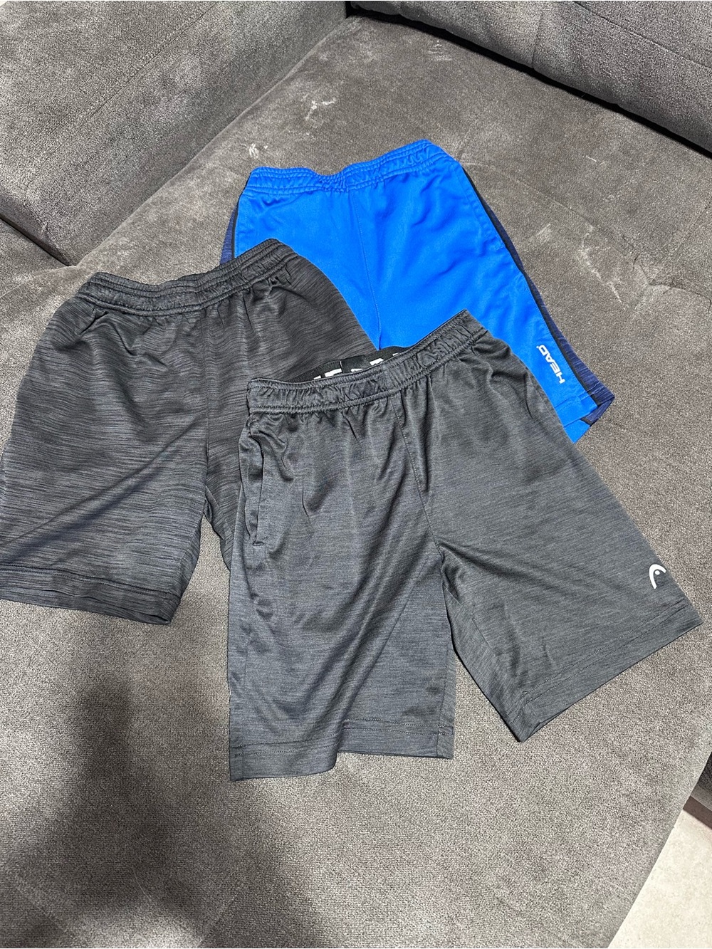 HEAD Youth Athletic Shorts – Heather Gray – Size S (7/8), Good Condition